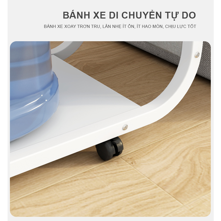 Bàn Trà Khung Sắt Chịu Lực Chắc Chắn Kèm Bánh Xe Dễ Dàng Di Chuyển AM102