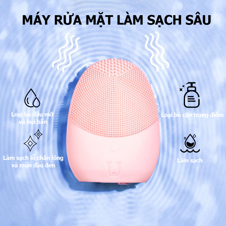 Máy rửa mặt làm sạch sâu , dụng cụ làm đẹp tại nhà- K1683