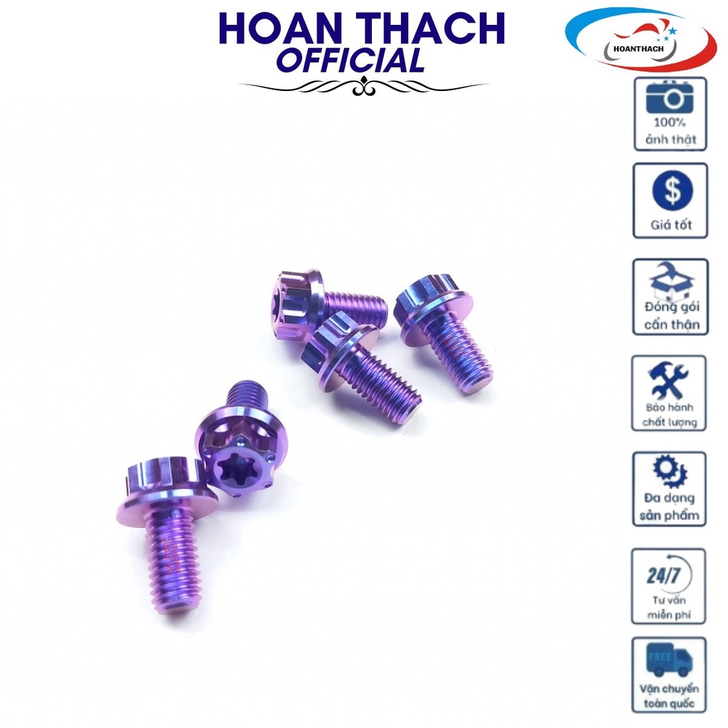 Ốc 8L10 Titan Tím Đầu Salaya dùng cho nhiều dòng xe  SP017498 (giá 1 con)