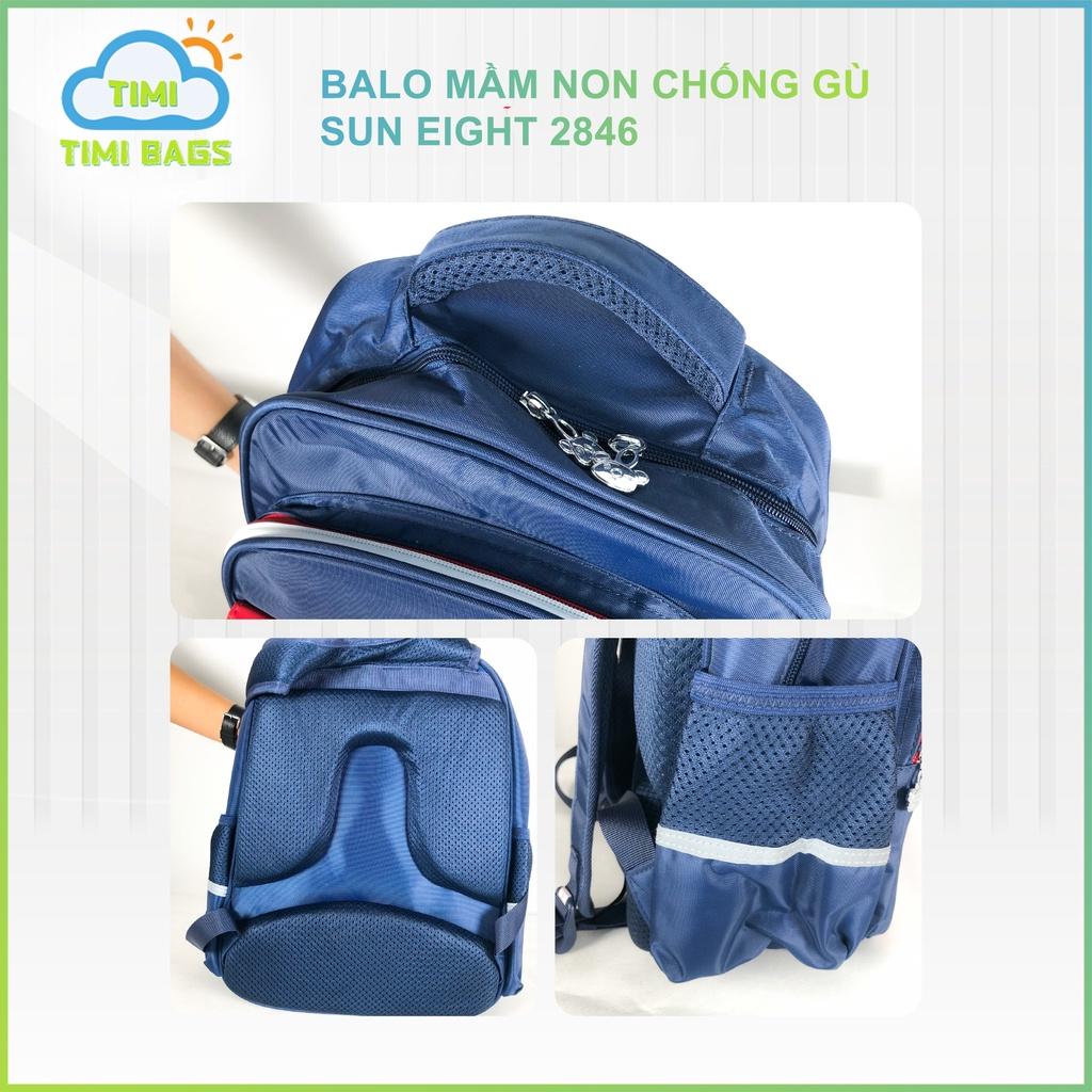 Balo Tiểu Học Chống Gù Thiết Kế Thông Minh Bé Trai - Bé Gái SUN EIGHT 2846