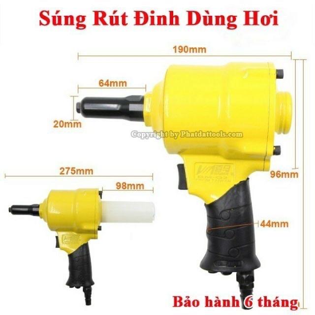 Súng rút đinh tán Rive bằng hơi Taiwan TOP