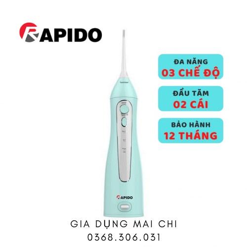 Tăm nước cầm tay Rapido RWB150 RWG150- Chính hãng Rapido - Công nghệ Đức -BH toàn quốc 12 tháng