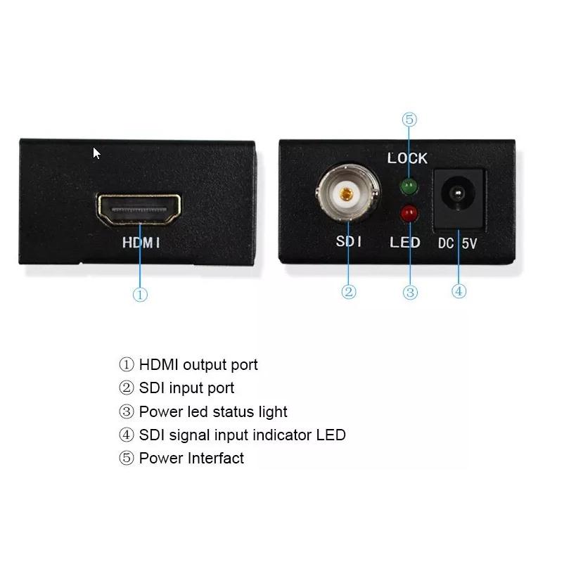 Bộ chuyển đổi SDI to HDMI hỗ trợ Full HD 1080p