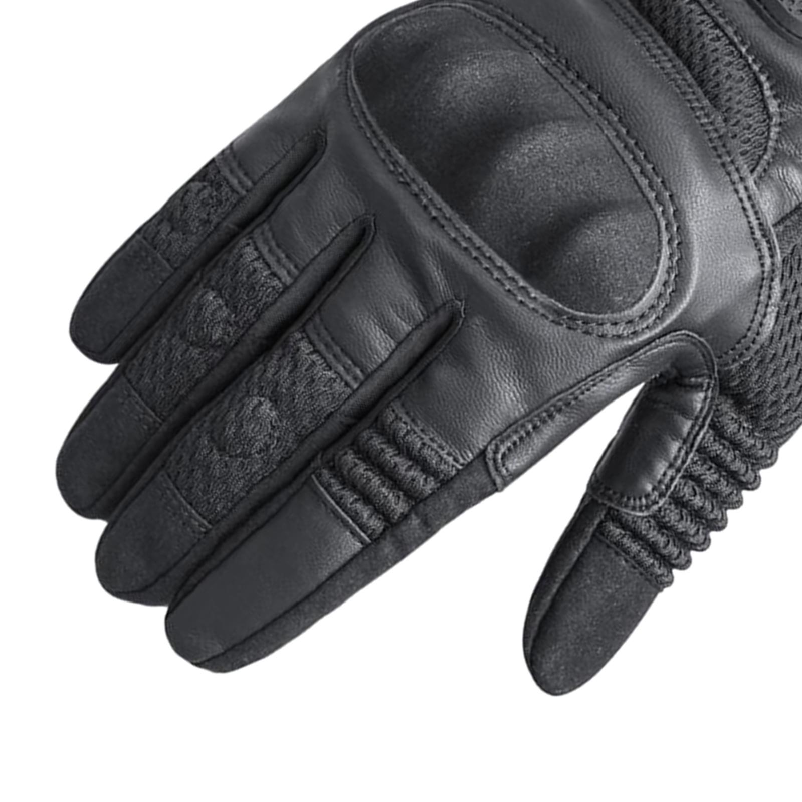 2xWinter Thermal Ski Gloves Touchscreen Waterproof Snow Gloves Black M