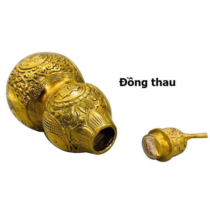 ️️ Hồ lô đồng bát quái 206725 cao 19 cm