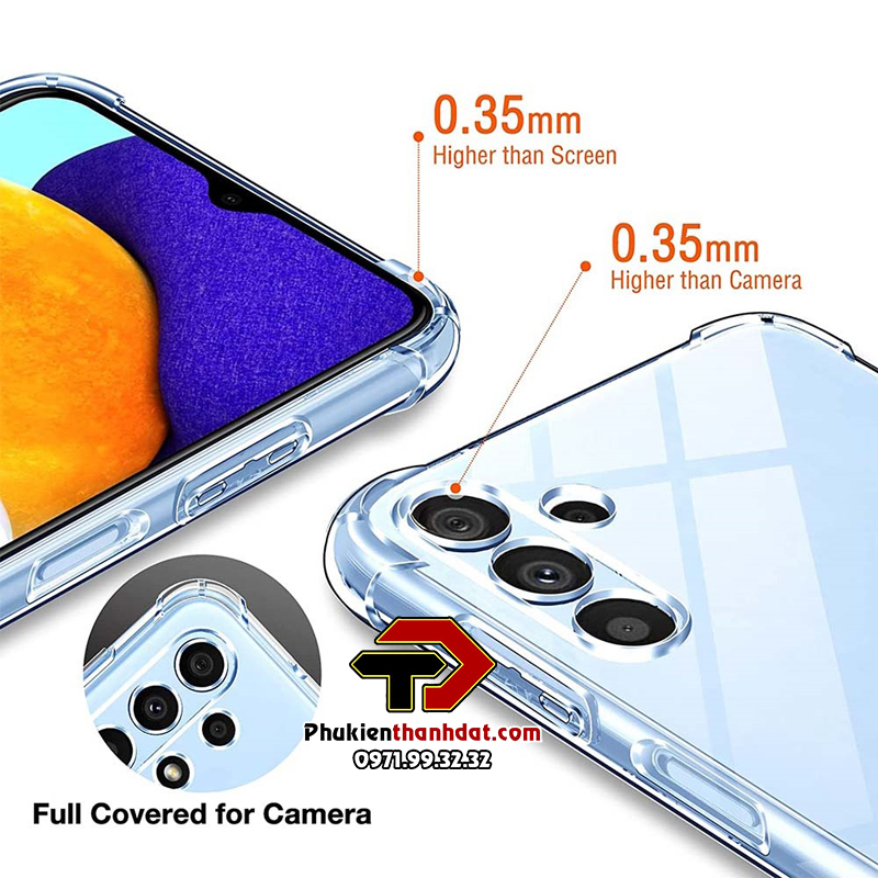 Ốp lưng cho SamSung Galaxy A54 5G trong suốt chống sốc bảo vệ camera sau