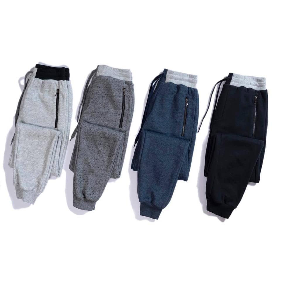 QUẦN JOGGER NAM 4 MÀU NỈ BÔNG