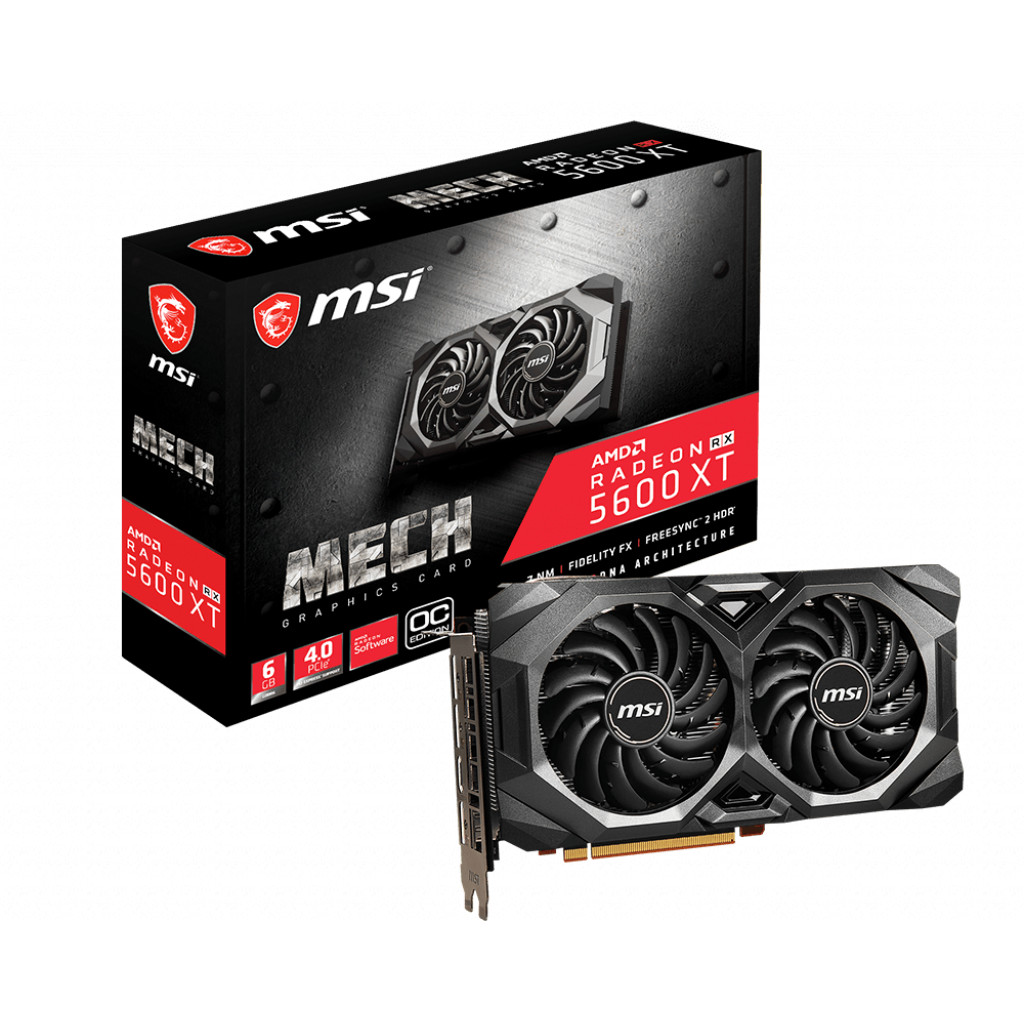 Card đồ họa MSI RX 5600 XT MECH OC Hàng chính hãng MSI