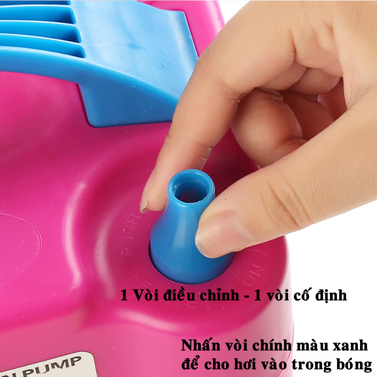 Máy Bơm Bong Bóng Chính Hãng miDoctor – Máy Bơm Bóng Bay 2 Vòi Bằng Điện