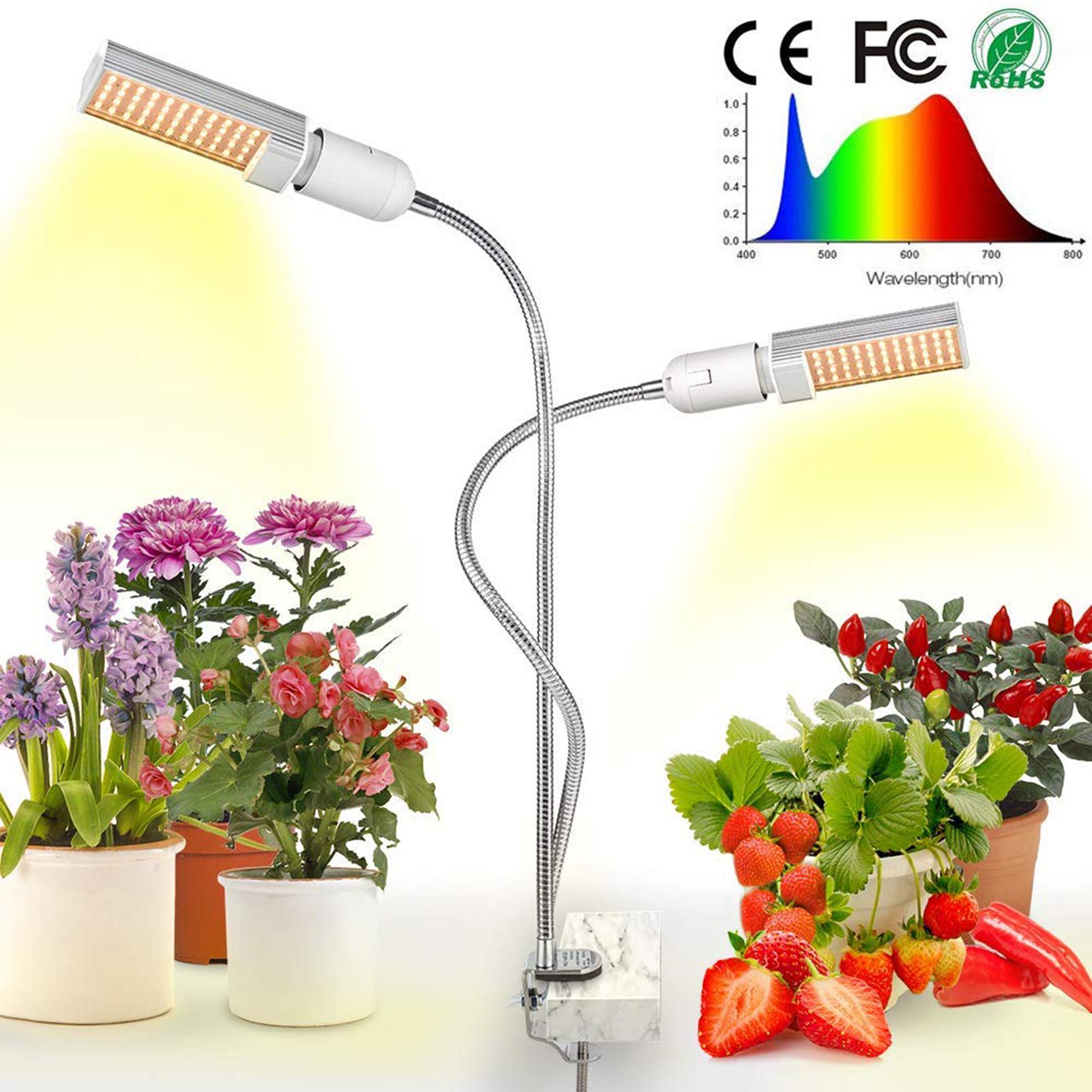 Đèn LED trồng cây dạng cổ ngỗng hai đầu