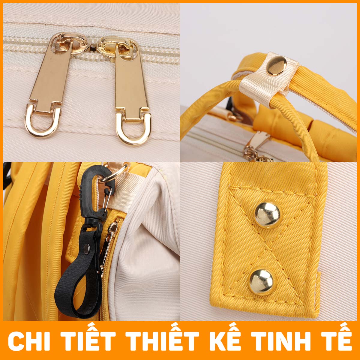 Túi đựng bỉm sữa đa năng cho mẹ và bé size to phong cách Hàn Quốc MySun Fashion