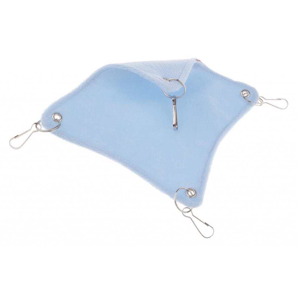 Small Hamster Hammock Cage Hanging Bed Nest for Birds Hamster Mice Blue-S