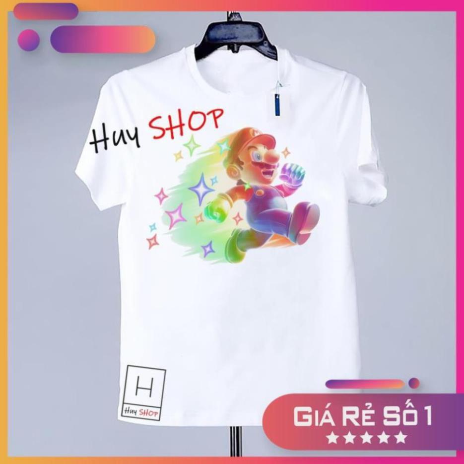 Áo thun Mario Cute dễ thương - Áo thun Hàn Quốc Unisex - Áo thun tay lỡ - Áo thun cặp đôi - Áo thun Hàn Quốc 453