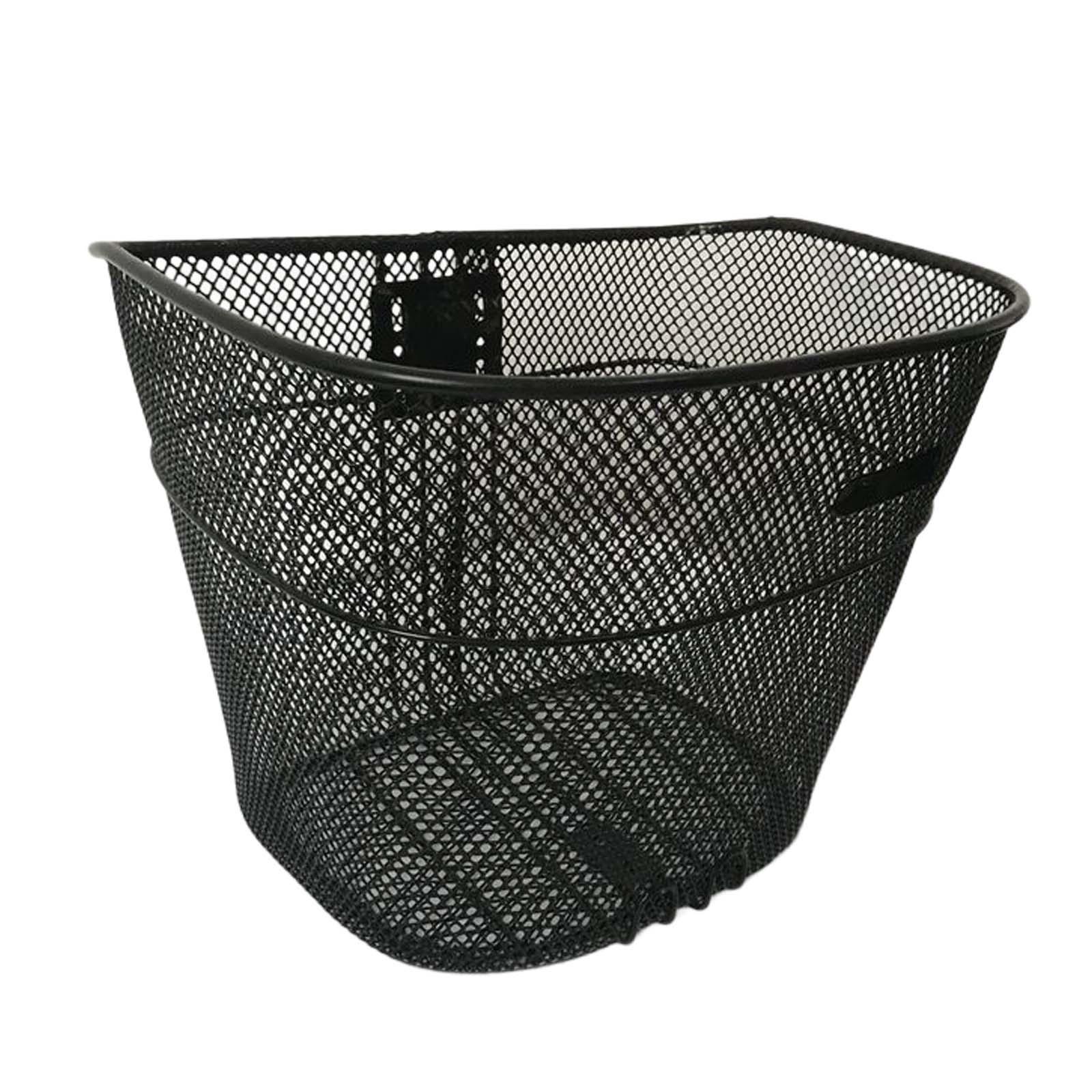 Metal Bike Basket Front Handlebar Basket Hanging Basket Detachable