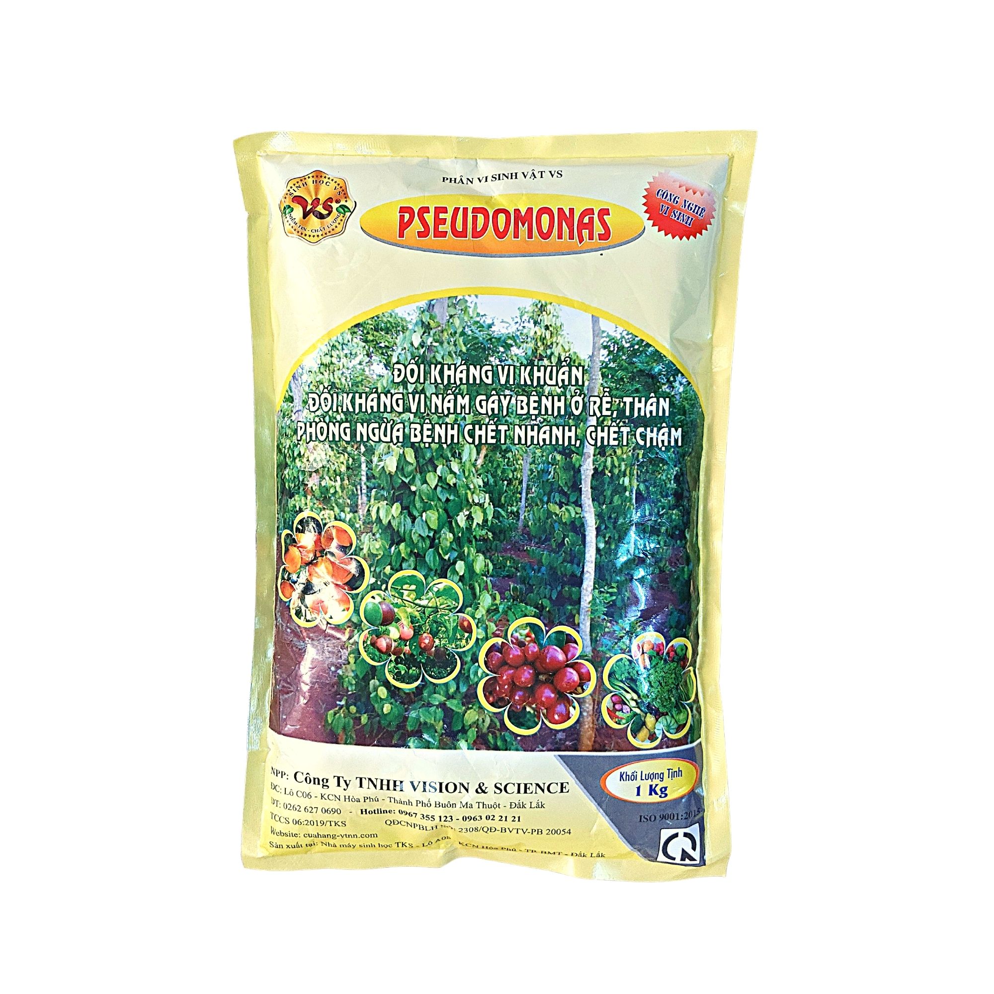 Phân vi sinh vật PSEUDOMONAS - Phòng trừ bệnh héo xanh, thối rễ - Gói 1kg - Cây Xanh Store