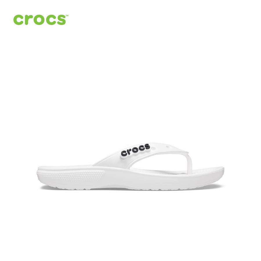 Hình ảnh Dép nhựa nam Crocs Classic Flip U White - 207713-100