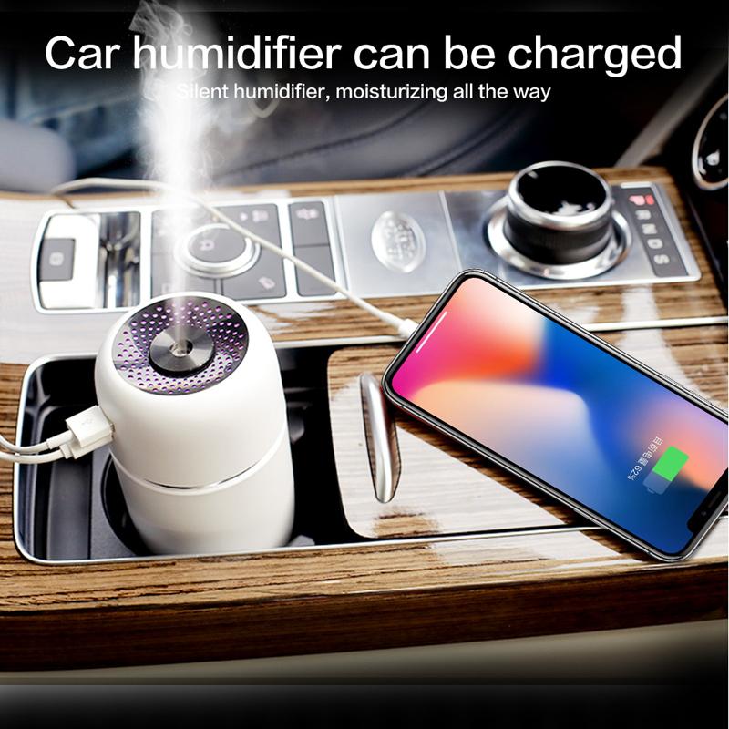 Cá Heo Trắng Máy Tạo Độ Ẩm Không Khí Khuếch Tán Hương Thơm Mini USB Di Động Hương Thơm Mát Phun Sương Tạo Khuếch Tán Tinh Dầu Xe Hơi USB