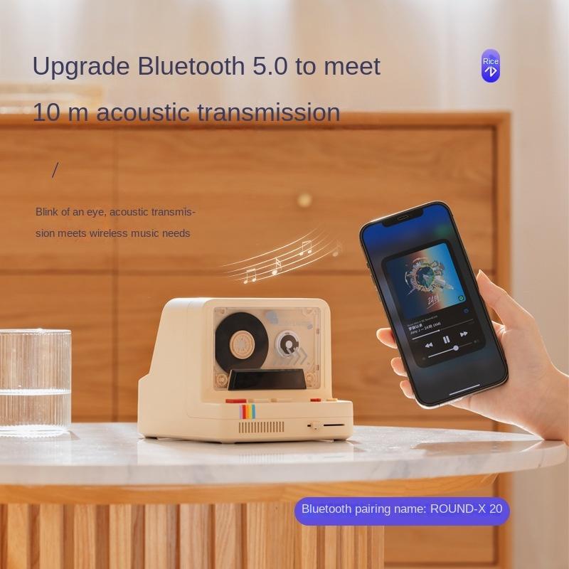 Trình phát băng mới cổ điển loa bluetooth game retro console cũ cassette audio audo audo Color: Pink Woofer Size/Full-Range Size: And 1 Tasteless