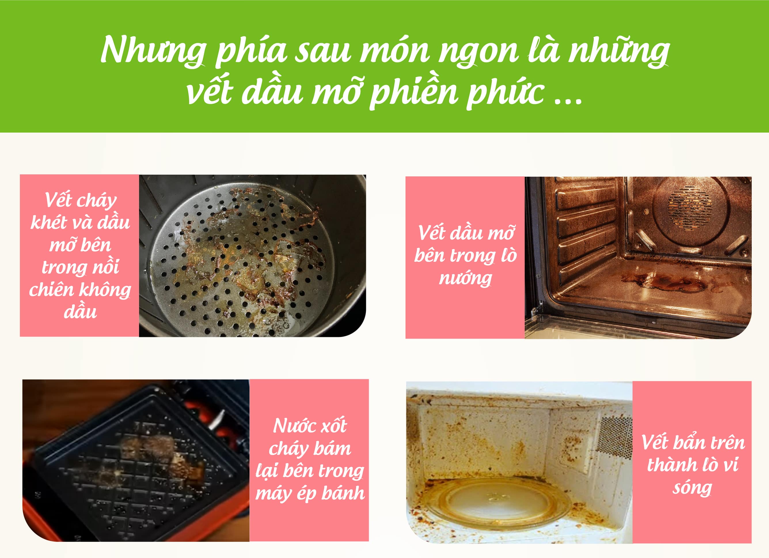 Bọt vệ sinh lò chiên không dầu, lò nướng, lò vi sóng Mao Bao 425g