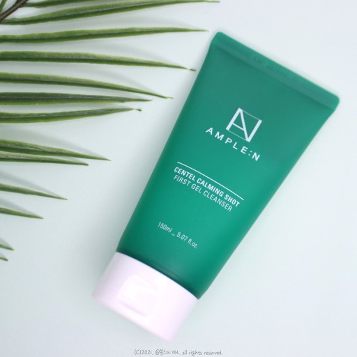 Gel tẩy trang kết hợp sữa rửa mặt dịu nhẹ AMPLE:N Centel Calming Shot First Gel Cleanser