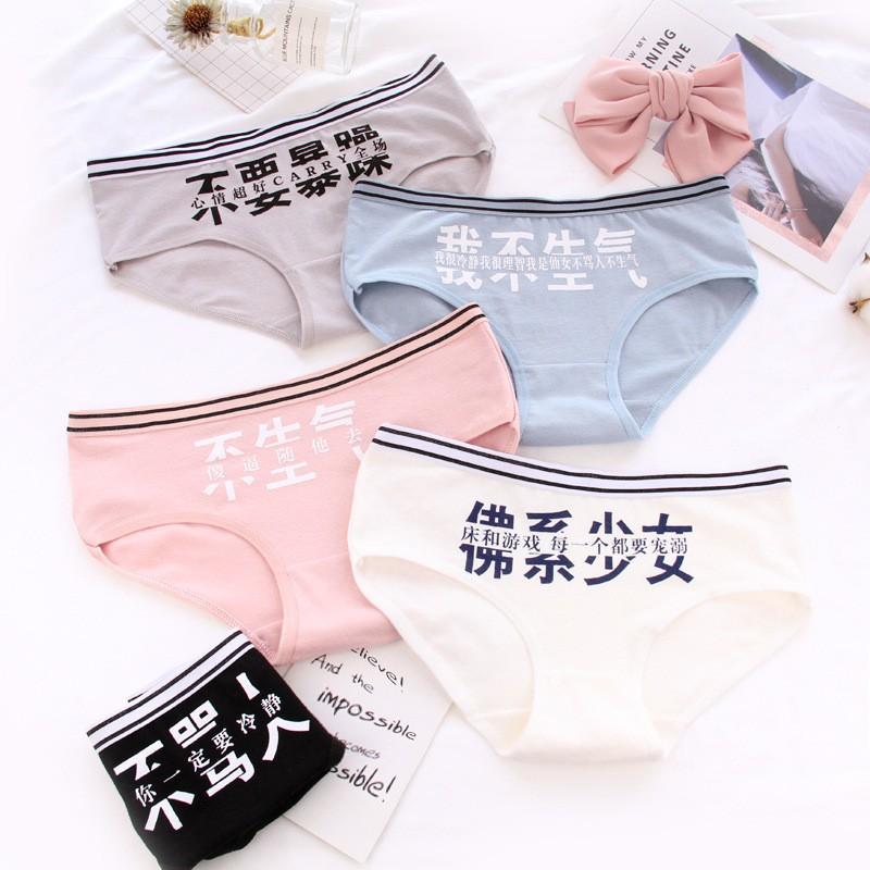 Hộp 05 quần lót cotton hình chữ