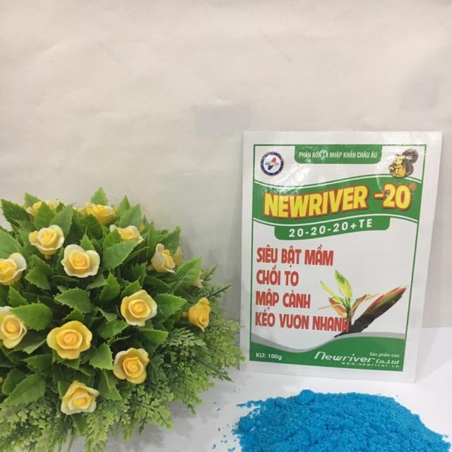 Phân bón Newriver 20-20-20 GÓI 100gr - SIÊU BẬT MẦM