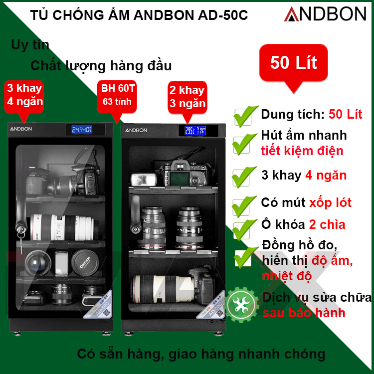 Tủ chống ẩm iMax bán từ 20-50 Lít Andbon, Hàng chính hãng