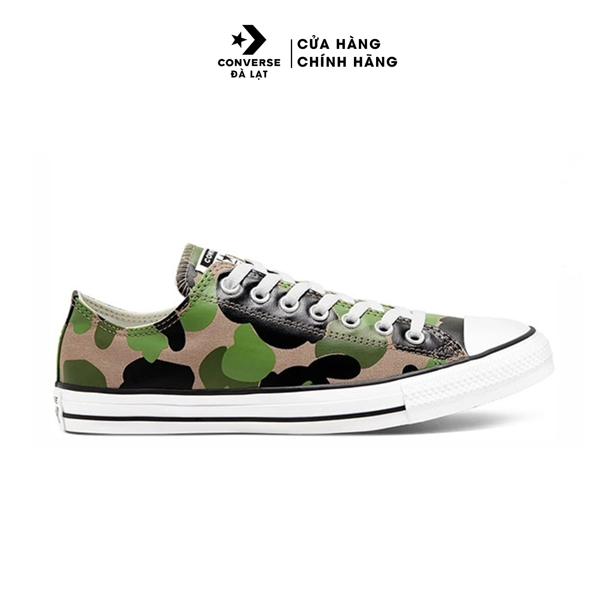 Giày sneakers đi học thấp cổ chính hãng Chuck Taylor All Star Archival Print Camo - 166715C