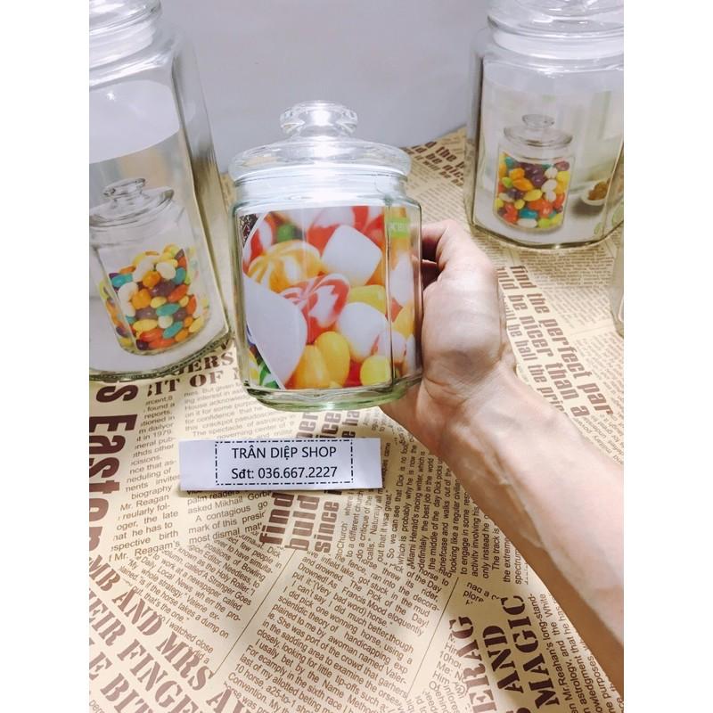 Lọ thuỷ tinh lục giác đủ size