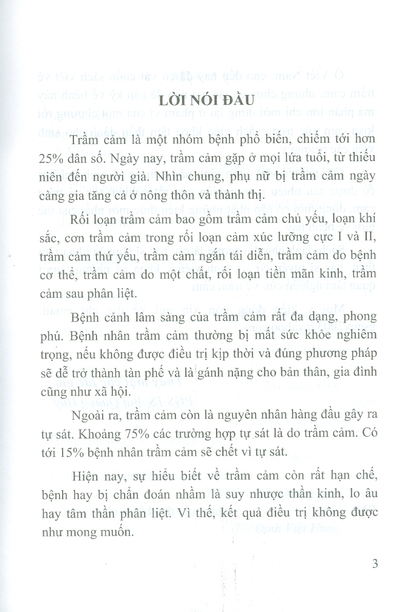 Rối Loạn Trầm Cảm (Tái bản lần thứ nhất có sửa chữa và bổ sung)