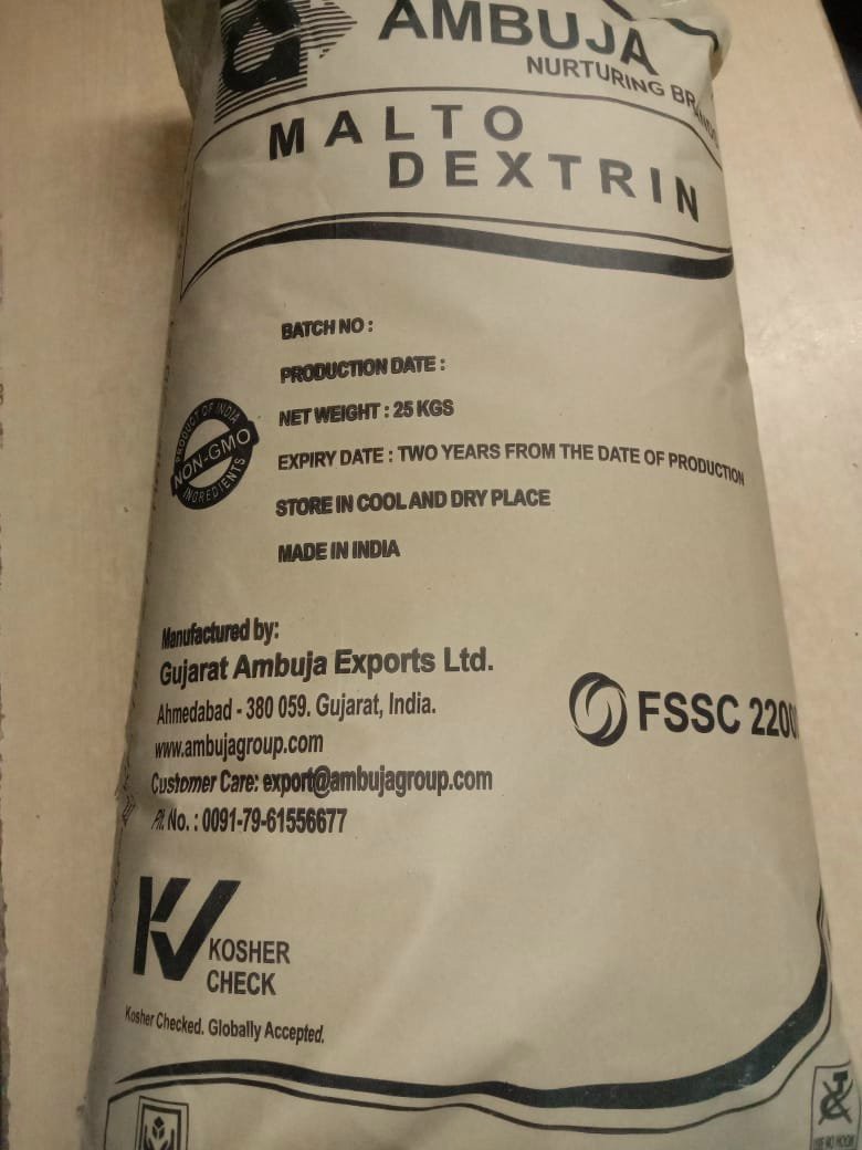 Đường Maltodextrin DE 15-20% AMBUJA 1kg -Ấn Độ
