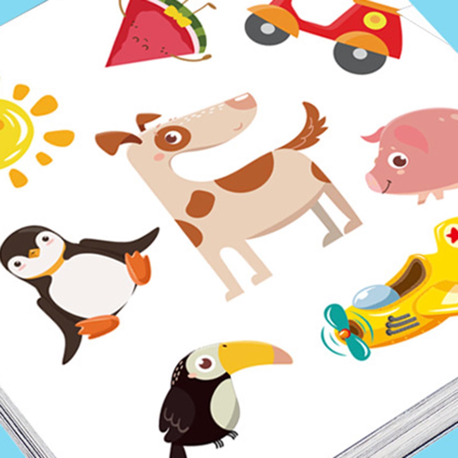 Animals Matching Blocks Color Cognition Memory Matching Card Games for Memory