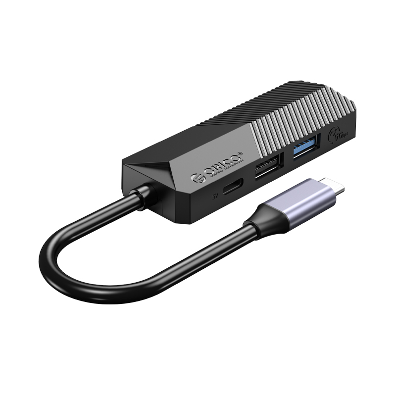 Hub typec 4 trong 1 Orico MDK-4P sang HDMI 4K, 1 x USB-C PD 55W, USB 3.0,2.0 - Hàng Chính Hãng