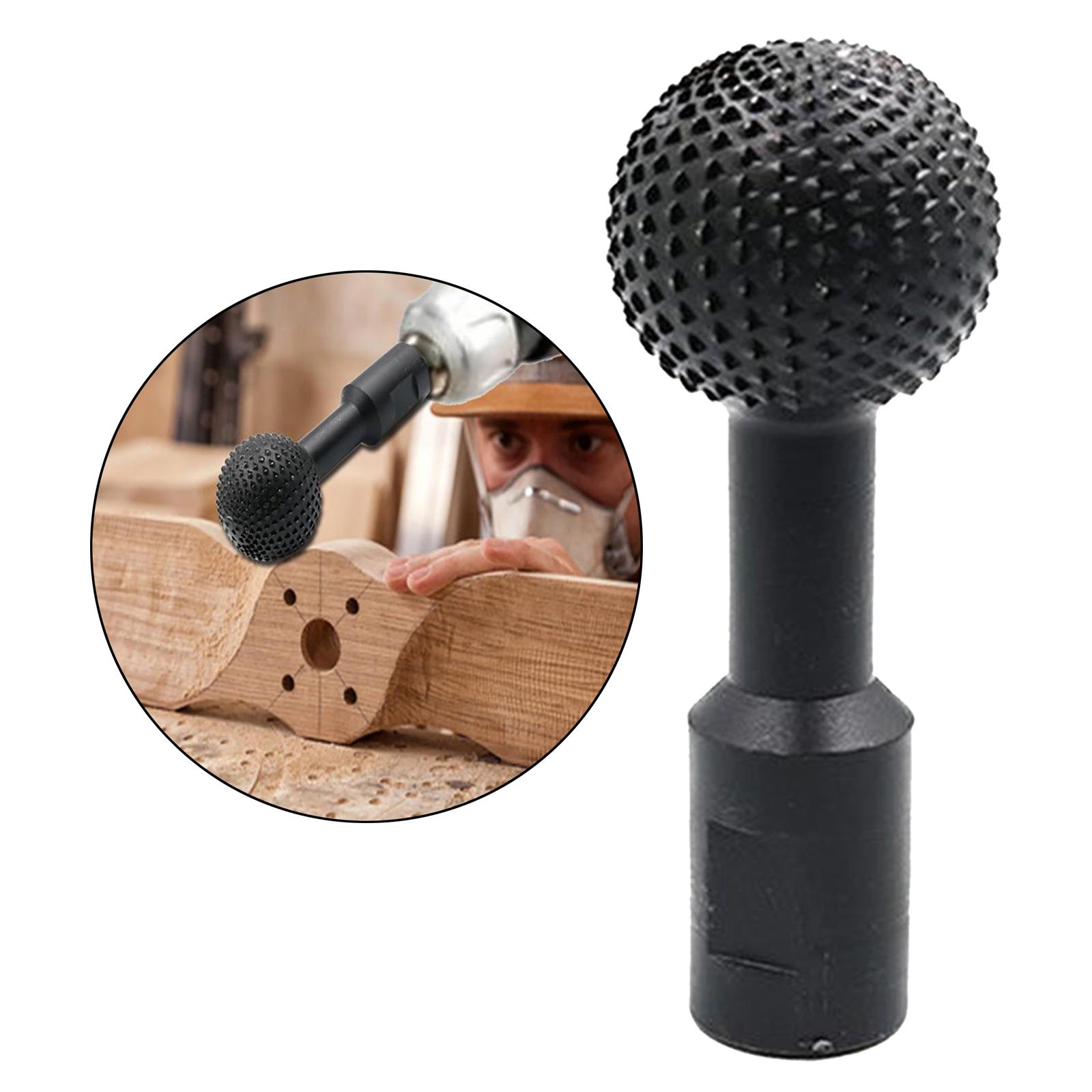 Multi-functional Woodworking Sphere Rotary Burr Wood Carving Grinding Head for Woodworking