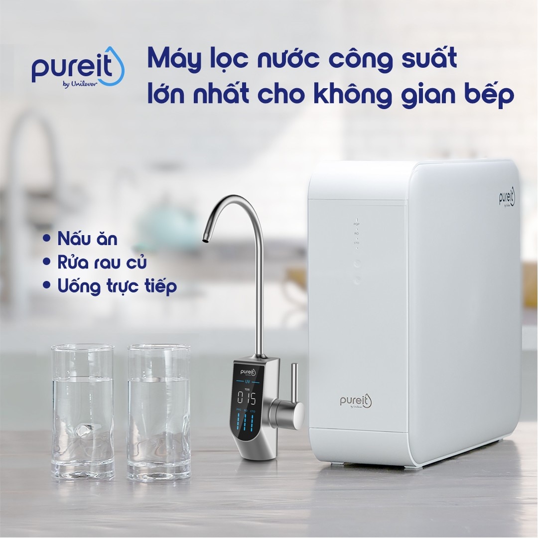 Máy lọc nước Pureit Delica Âm tủ bếp RO 18,000L UR5840 ,Hàng chính hãng