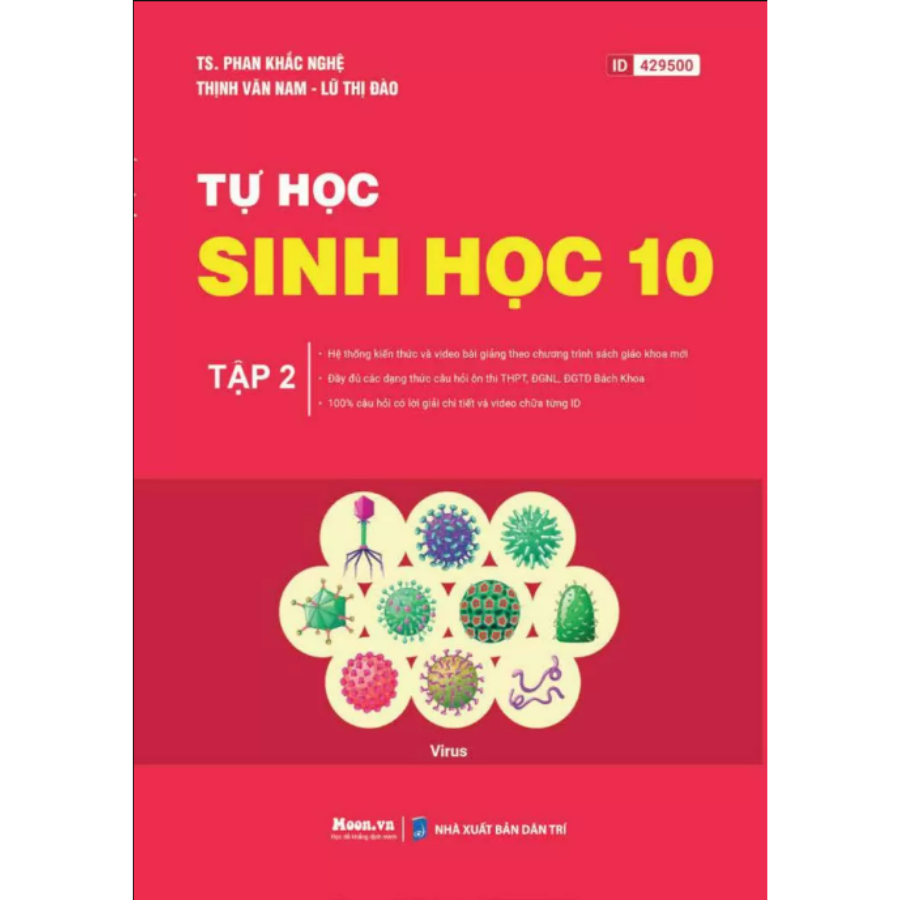 Sách - Tự Học Sinh Học 10 - Tập 1 + 2 (Moon)