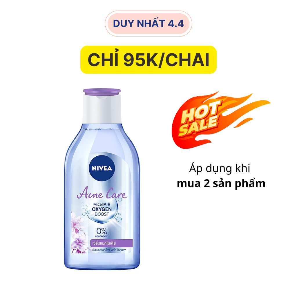Nước Tẩy Trang NIVEA Ngừa Mụn Acne Care Micellar Water (400ML) - 80116