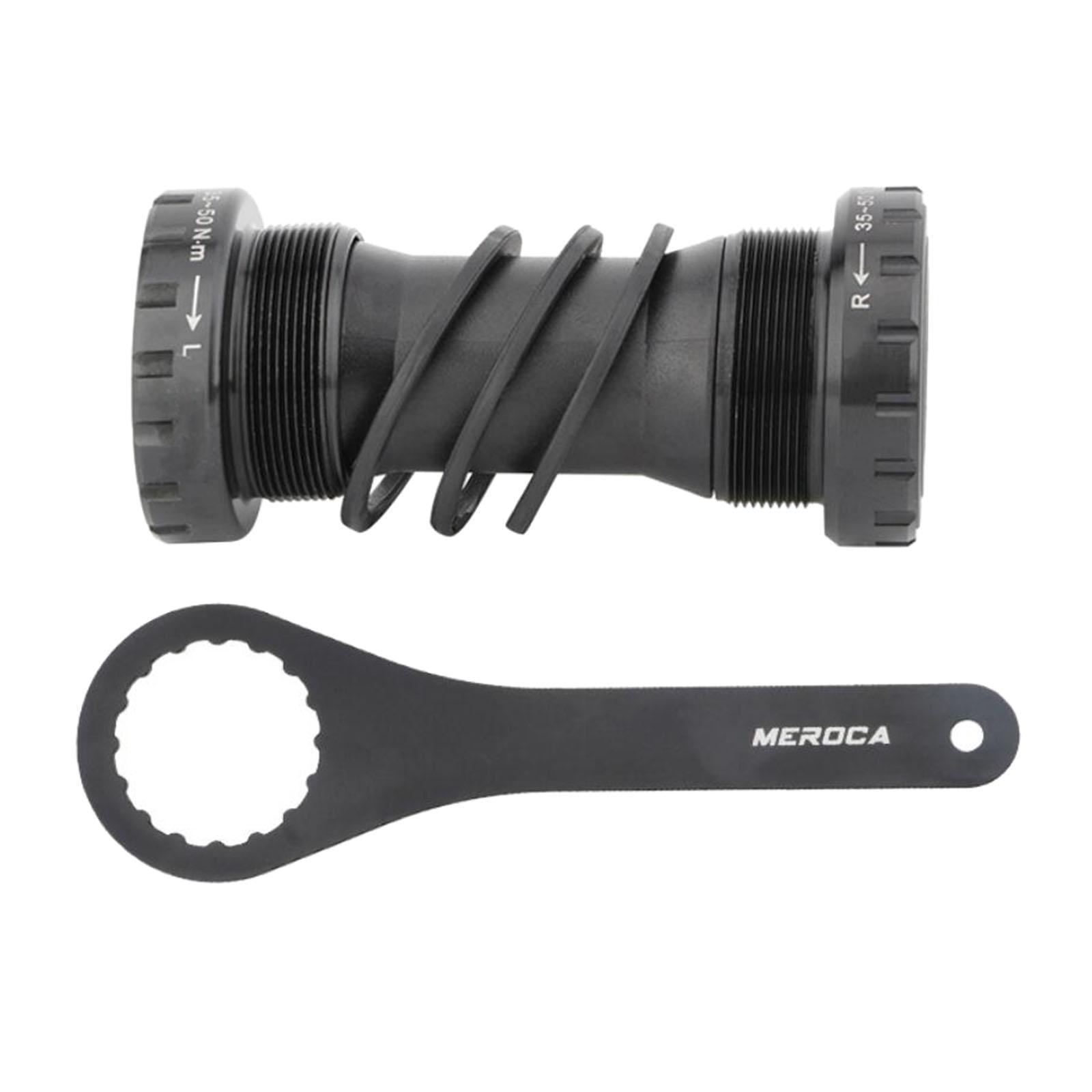 Bottom Bracket Threaded Hollow Integrated for Road  Bike Black