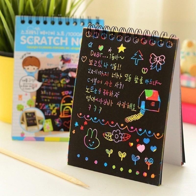 Sổ Ma Thuật - Sổ Scratch Note Cầu Vồng