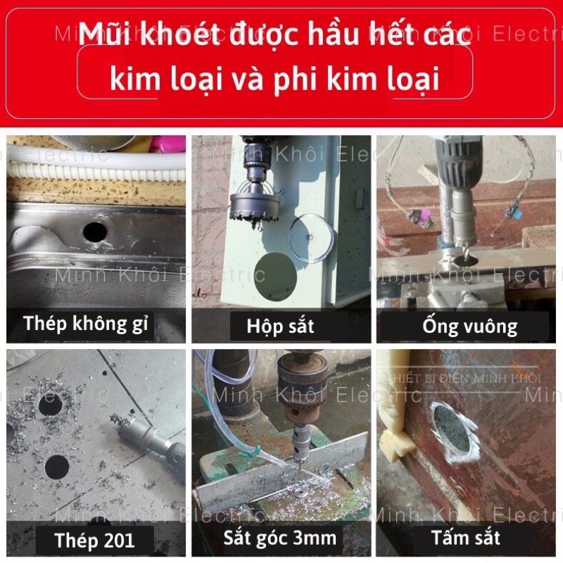 mũi khoét lỗ giá rẻ, mũi khoét sắt đủ loại