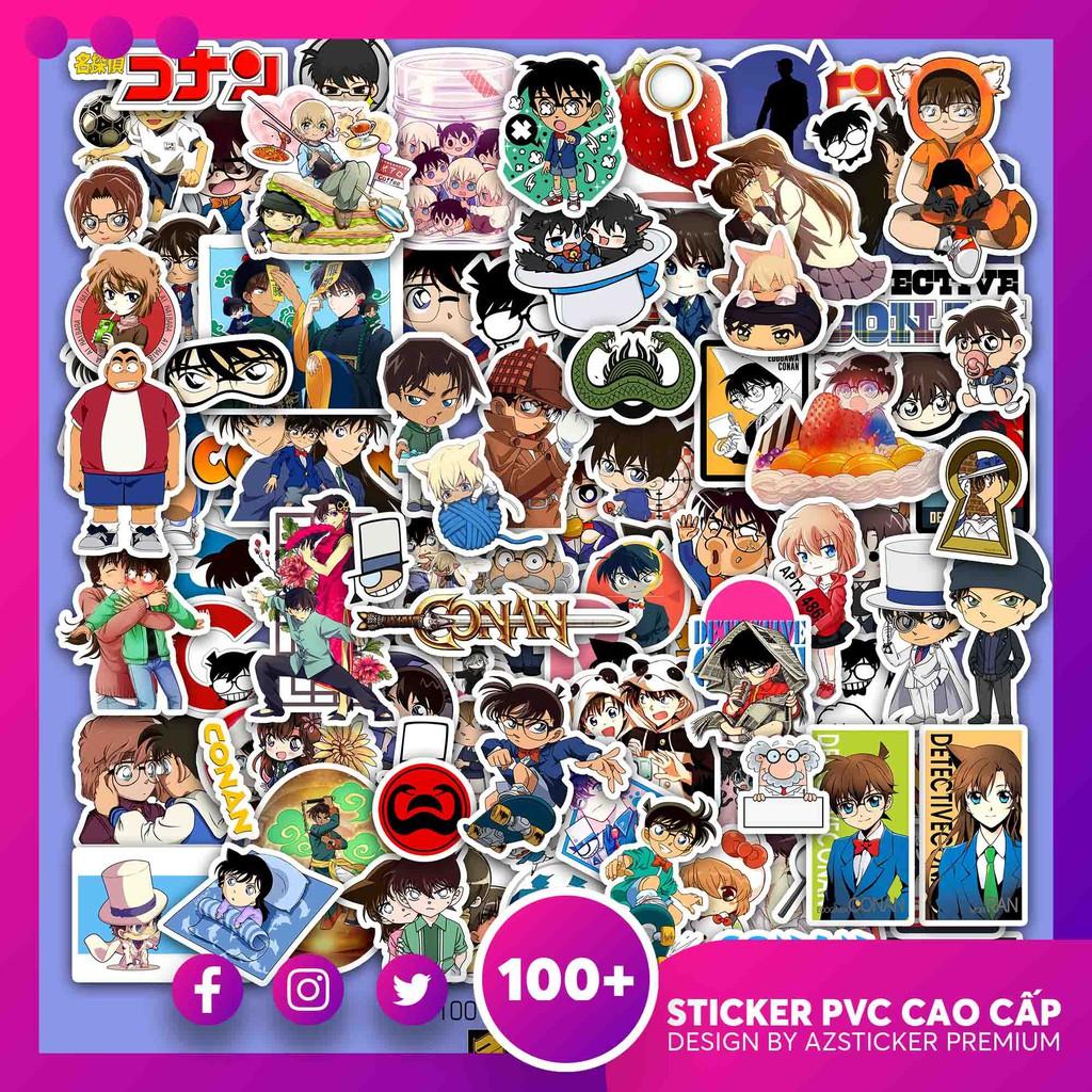 Sticker Thám Tử Conan | Dán Nón Bảo Hiêm, Điện Thoại, Laptop, Bình Nước...Chống Nước, Chống Bay Màu