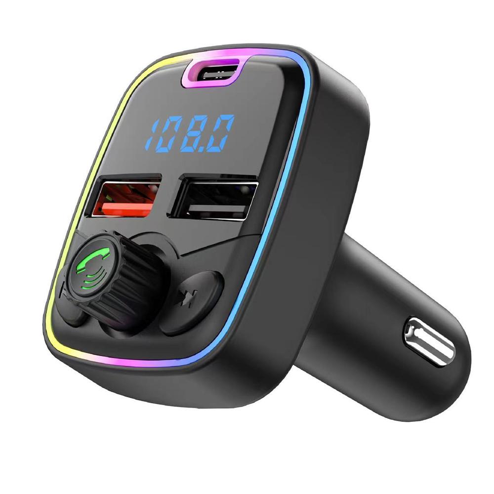 Car BT MP3 Player Radio Receiver PD & Dual USB Car Charge Adapter Support Hands-Free Calling U-Disk Playback