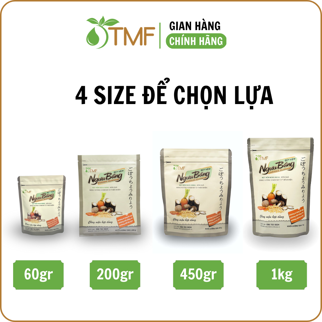 Bột nêm ngưu báng 60g TÂM MINH FOODS thuần chay không bột ngọt