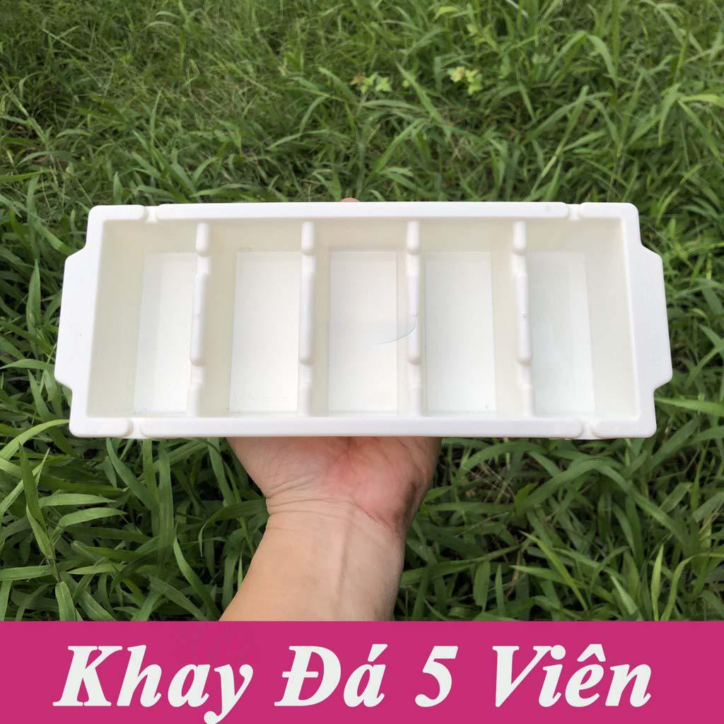 Khay Làm Đá Viên To, Viên Nhỏ Bằng Nhựa Có Nắp và Không Nắp