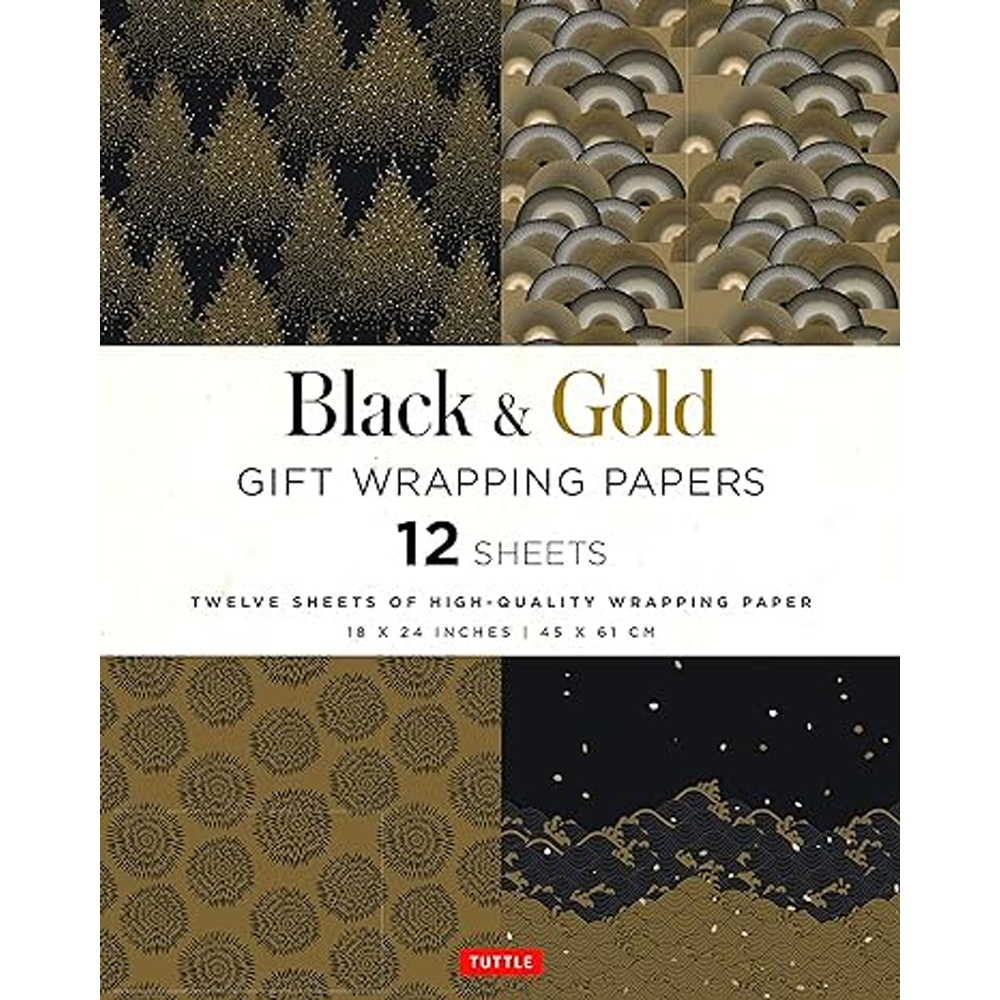 Black &amp; Gold Gift Wrapping Papers