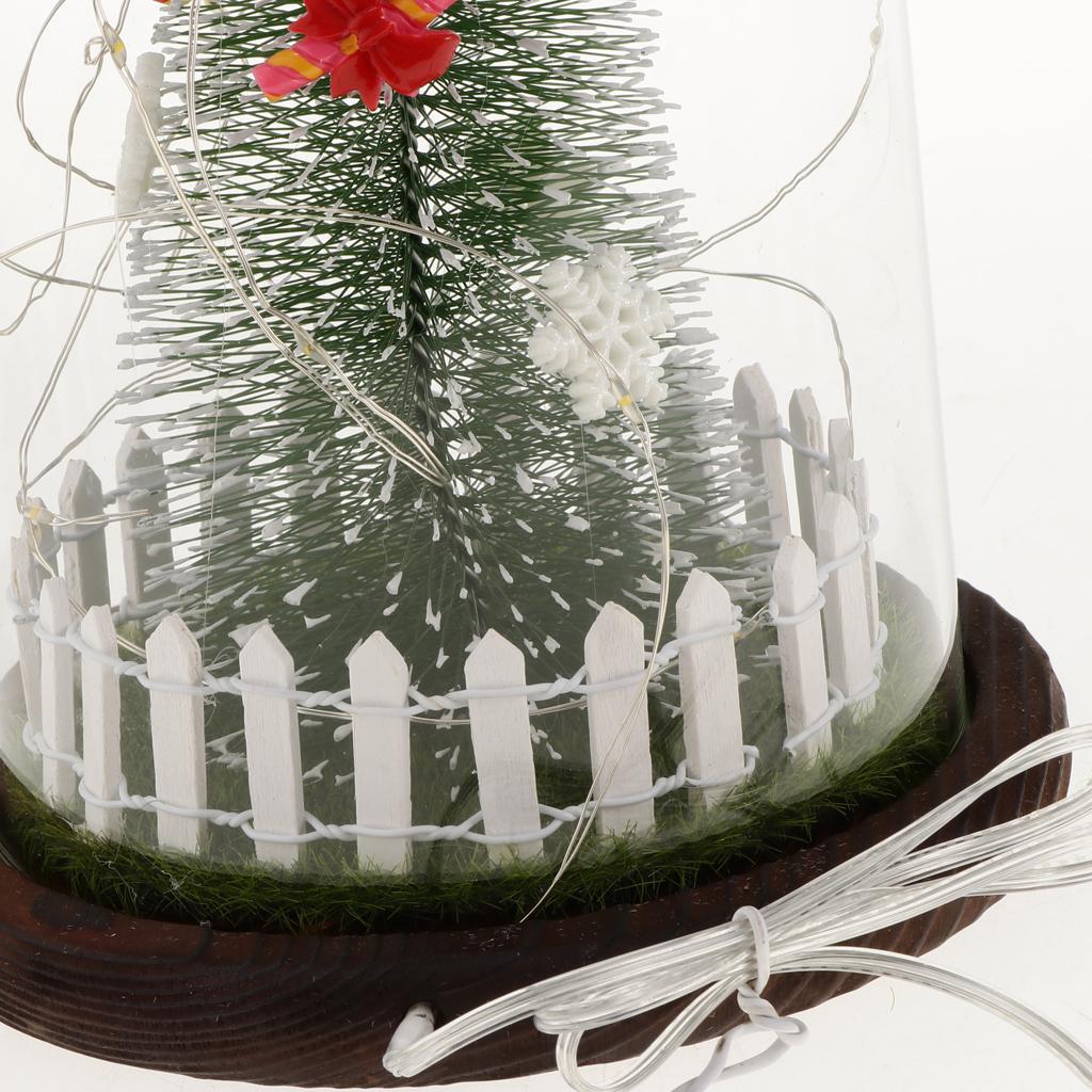 Christmas LED USB Night Light Xmas Tree Glass