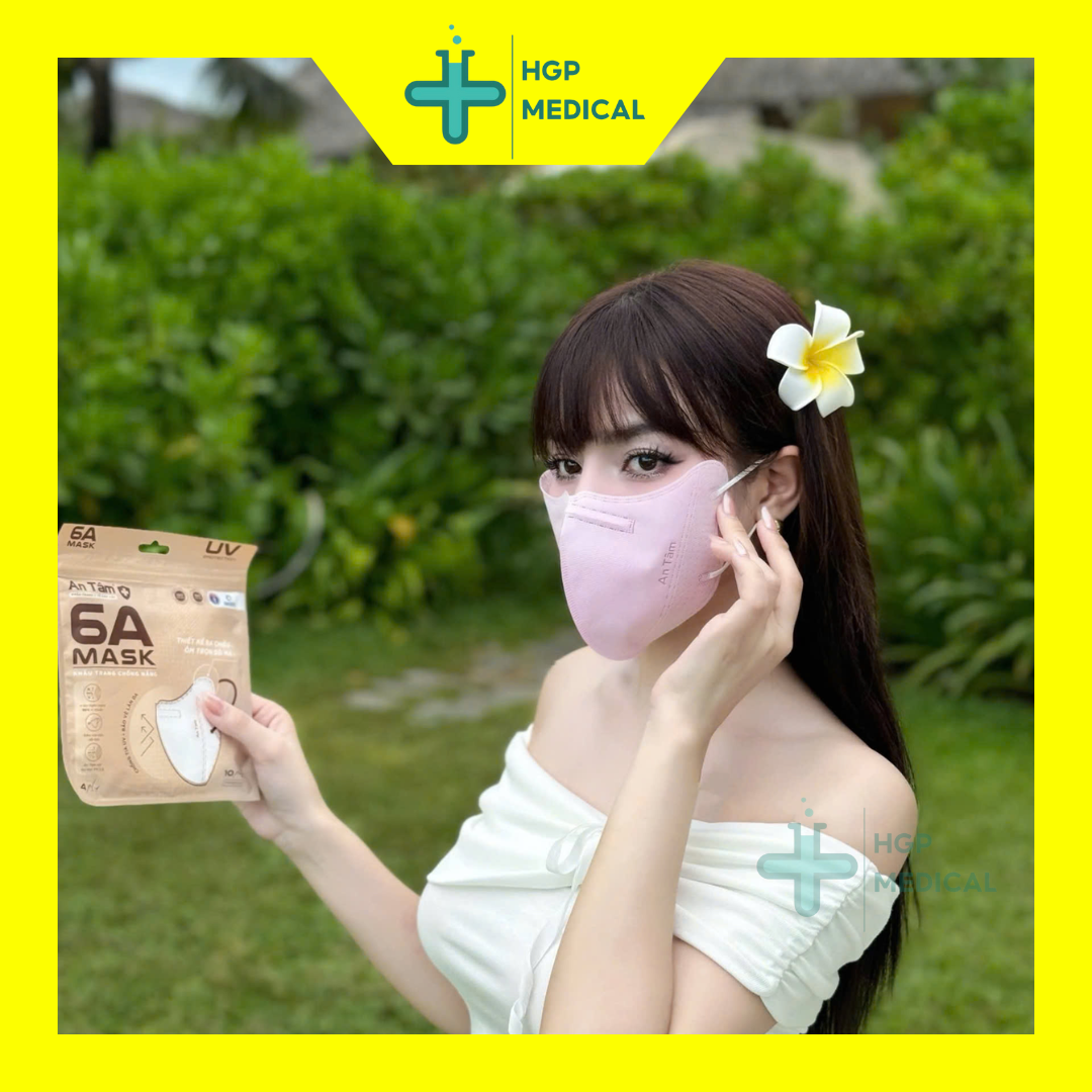 Khẩu trang y tế kháng khuẩn 6A An Tâm chính hãng phiên bản nâng cấp