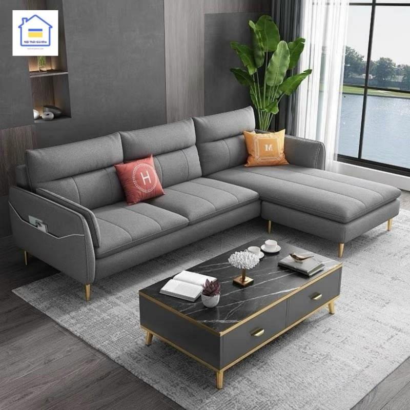 Sofa Adora góc L - chữ L bọc vải bố, vải nhung, bọc da