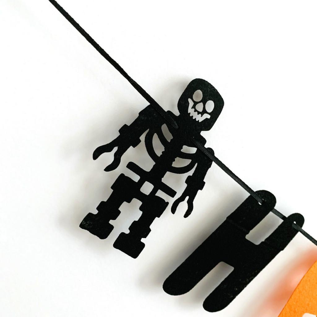 Halloween Banner Skeleton Skull Letters Bunting Garland Props Party Decor