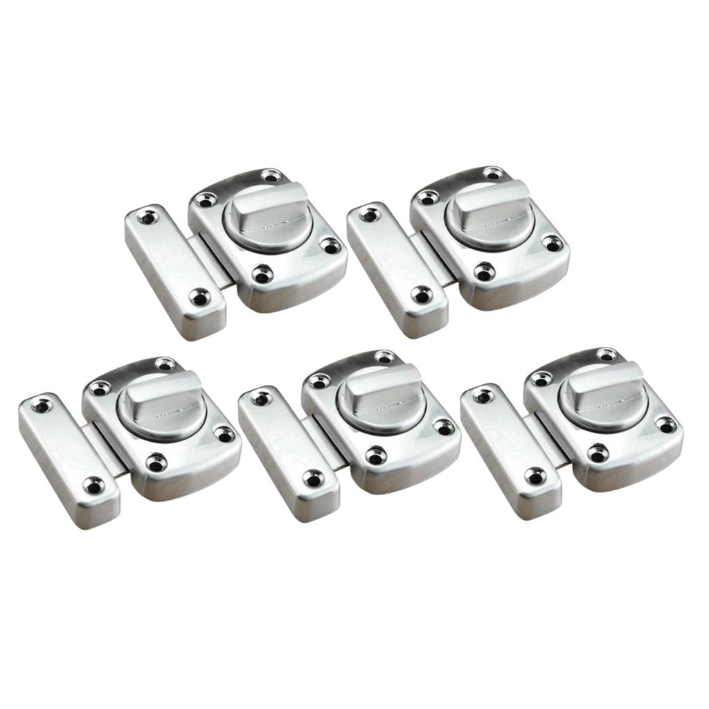 5x Bathroom Door Lock Turn Twist Privacy Latch Catch for Bedroom Cabinet